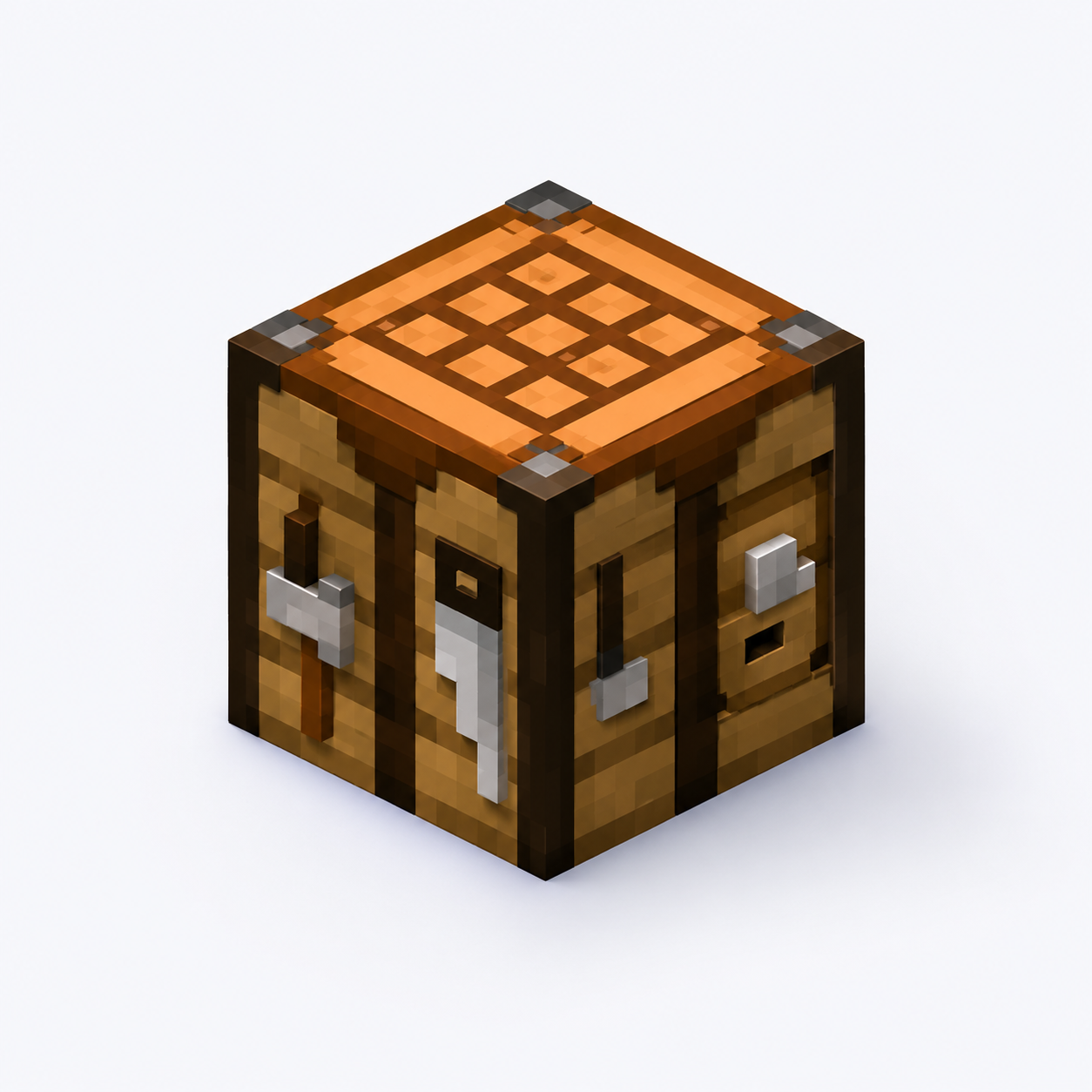 Mesa de crafteo voxel